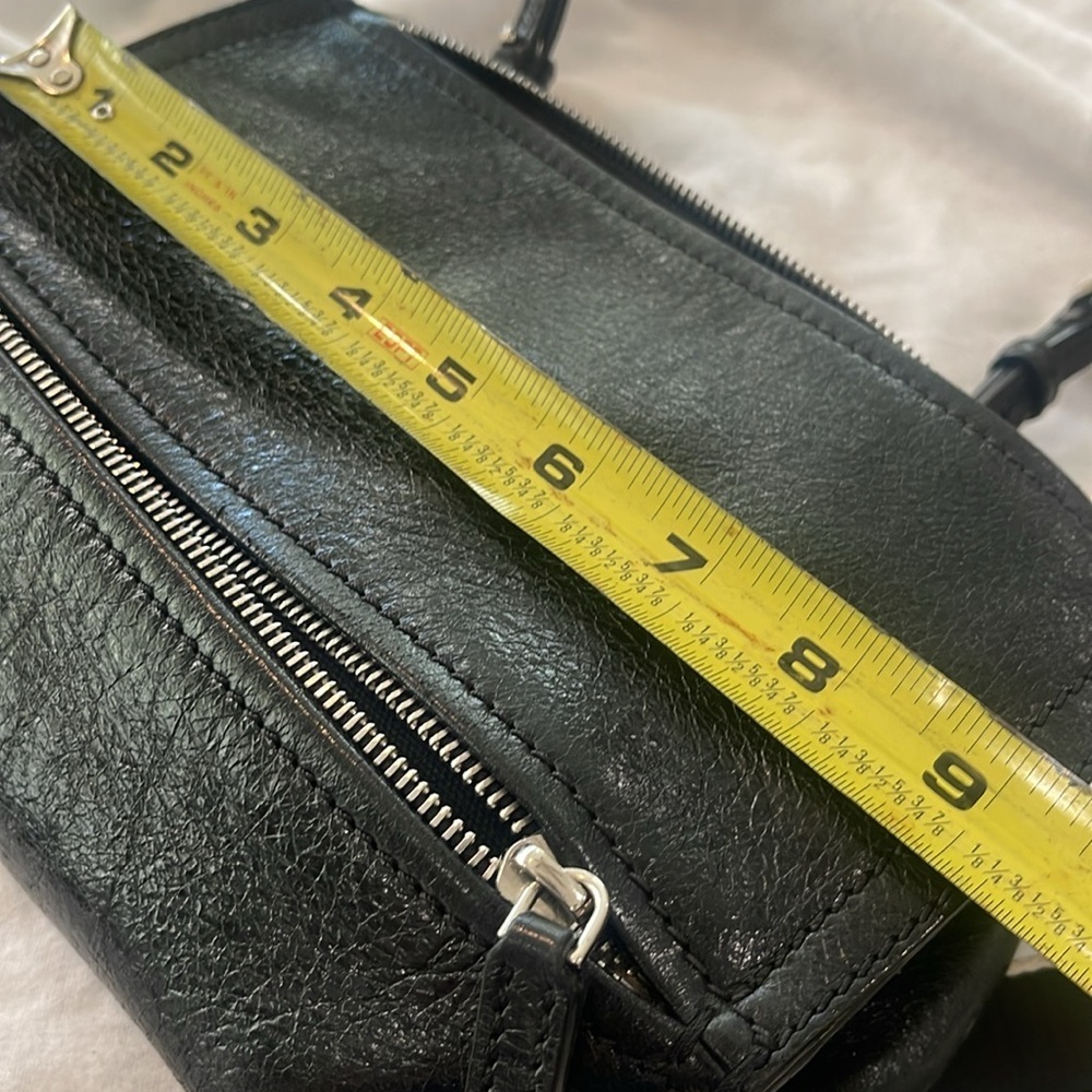 Givenchy Pandora black mini crossbody bag logo adjustable strap webbing w Flaws - Picture 14 of 17